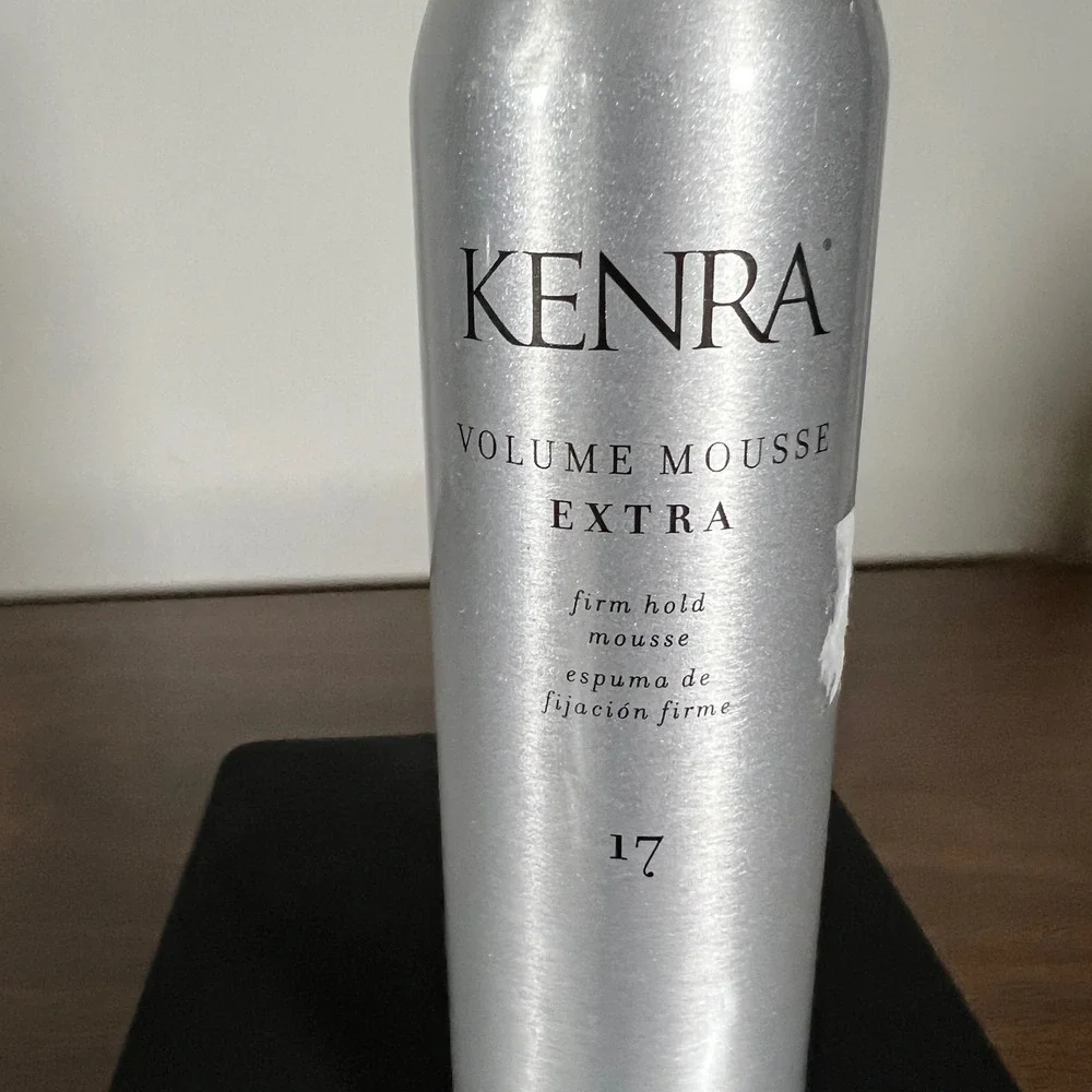 Kenra Volume Mousse Extra 17 Firm‎ Hold Hair Styling Foam 8 oz Silver Canister